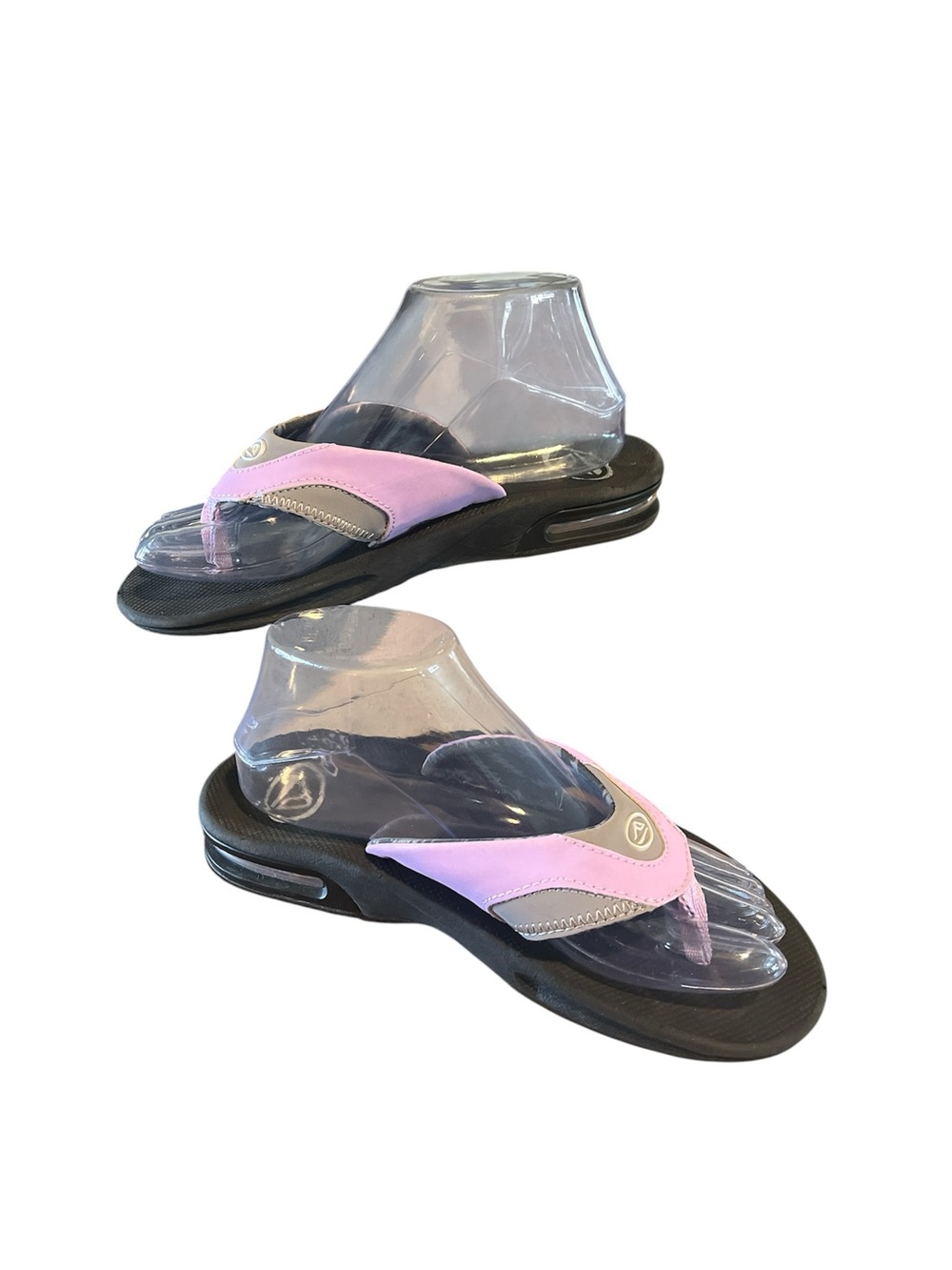 REEF Fanning Sandals Womens 7 Slip On Bottle Opener Purple Gray Black